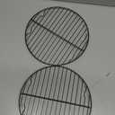 TeamFar Round Cooling Rack Set of 2, 9 Inch Round Baking Steaming Roasting Rack Set Stainless Steel, Healthy & Dishwasher Safe, Mirror Finish & Rust Free