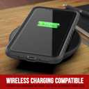 Punkcase iPhone Xs [Armor Stealth Series] Ultra Thin & Protective Military Grade Multilayer Cover W/Aluminum Frame [Clear Back] Ultimate Drop Protection for Your iPhone Xs (5.8") (2018) (Black)