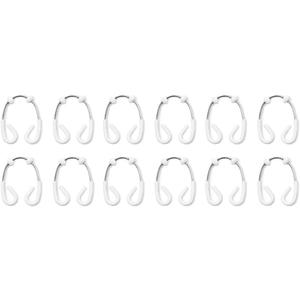 Umbra 1013172-666 , White/Chrome Flex Double Shower Rings, Set of 12,2" x 3"