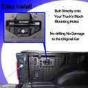 Truck Bed Molle Panel Side Mount Storage Rack Rear Trunk Interior Carrier Cargo Luggage Organizer Horizontal Slot Black Compatible with Ford F150 2022 2023 2024 2025, 67 Inches X 78.5 Inches