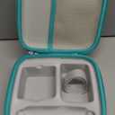 Thisness Travel Case for Nex Playground Secure Protection Lightweight Hard Shell Carrying Portable Storage Organizer with Handle, Nex Game Play System Accessories, Off White and Green