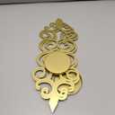 OYEFLY DIY Metal Candle Sconces Wall Decor, Wall Mounted Candle Holder (Gold)