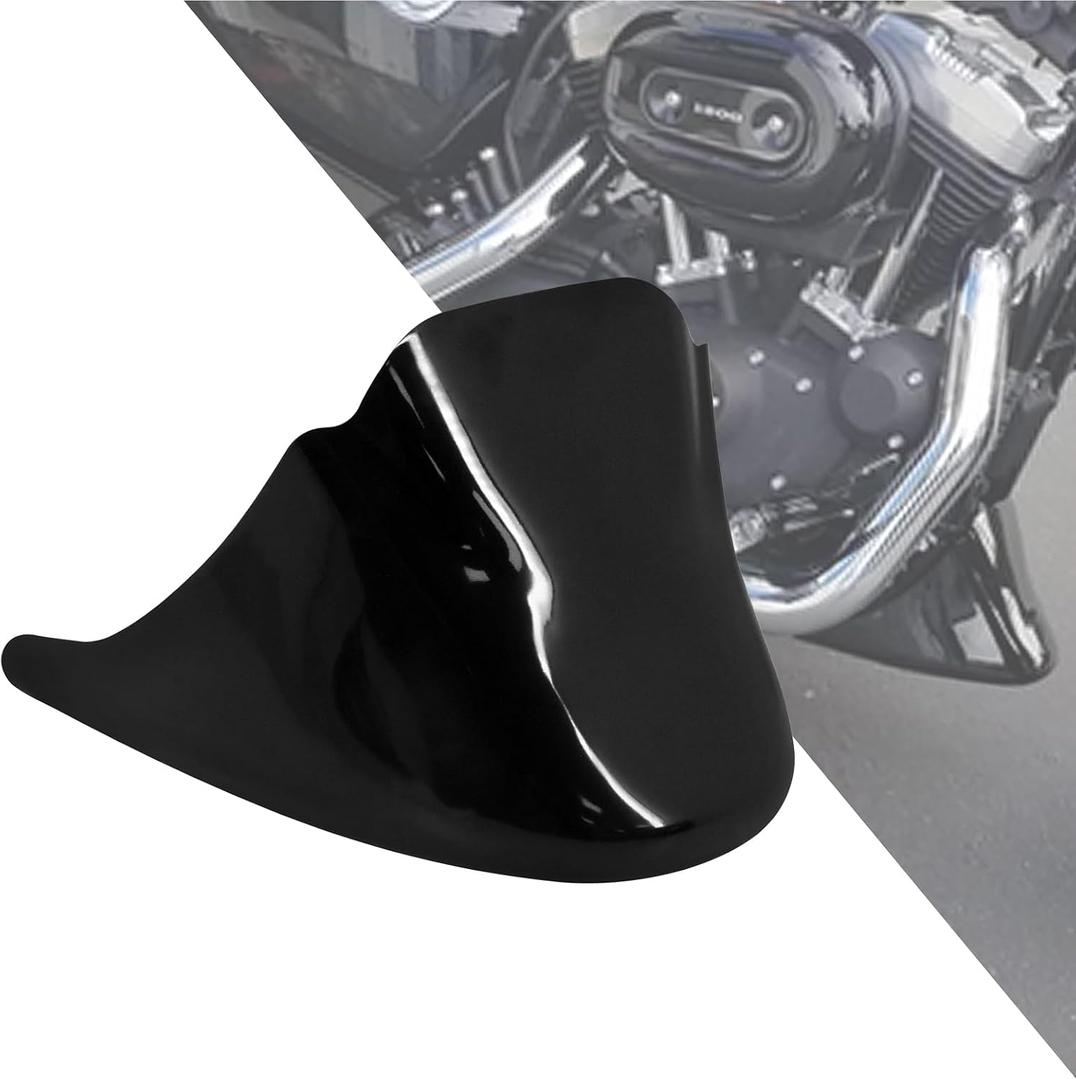 Motorcycle Front Fairing Fender Chin Spoiler Mudguard Protector Fit For Harley Sportster XL 883 1200 2014-2022 Gloss Black