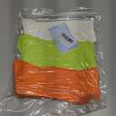 Women's Neon Scrunch Crew Socks 80s 90s Retro 3-Pack Cotton Stacked Boot Calf Cozy Ribbed Slouchy Socks Size 5-10 (1-white/Neon Green/Neon Orange)