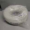DAVCO 1" ID - 25 ft Heavy Duty Braided Clear Plastic Vinyl Tubing with 2 Stainless Clamps, Flexible High Pressure Reinforced PVC Plastic Tube Hose, Non-toxic, BPA Free