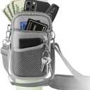 ALIENSX Water Bottle Carrier with Phone Pocket - Compatible with Stanley 40/30 oz Tumbler - Adjustable Strap & Carabiner - Ideal Stanley Cup Accessory