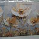 Canvas Wall Art Decor Art Work for Wall Decor Vintage Gold Wall Art Prints Wall Art Pictures for Living Room Nature Flower Wall Art Decorations Field Artwork for Walls Bedroom Office Decor 20" X 40"