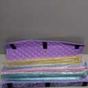 American Mahjong Tile Set with Purple Printed Carrying Bag, 166 Premium White Tiles, 4 All-in-One Color Racks/Pushers, Mah Jongg Sets, Complete Mahjong Game Set for Travel, 4 inches x 9 inches x 21 inches