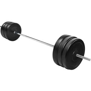 Signature Fitness Vinyl Standard 1-Inch Plate Weight Plate for Strength Training and Weightlifting, Multiple Sizes