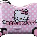 Bioworld Hello Kitty Character Face Pink Ride-On Luggage, OSFA