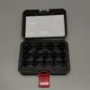 EMENTOL 14PCS 3/8" Drive Low Profile Nano Impact Socket Set, 3/8-Inch Drive stubby sockets, Metric, 6mm-19mm, CR-MO