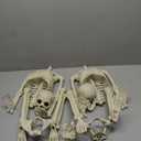 CAMIRUS 2PACK 36" Skeleton Halloween Decorations, 3ft Life Full Size Skeleton with Realistic Posable Movable Joints for Halloween Haunted Houses, Lawn, Graveyard