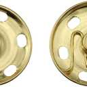 Batino 20 Sets Sew on Snaps Buttons 25mm Metal Press Button Fasteners for Clothing/Bag/Jackets/Jeans/Shirts/Windbreakers(Gold)