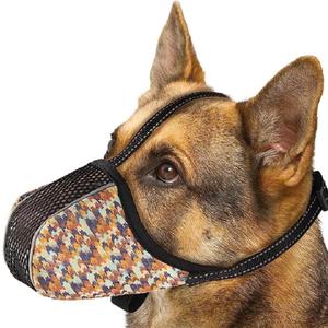 Dog Muzzle for Extra Large Breed Dogs to Prevent Biting Chewing Barking Soft Air Mesh Muzzles Reflective Ajustable Full Coverage Dog Mouth Guard Cover for Grooming Scavenging Orange XL
