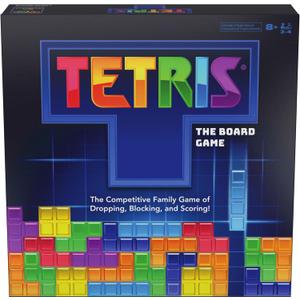 Spin Master Games, Tetris: The Board Game, Play The Classic Puzzle Game Tetris in Real Life, Multiplayer Head-to-Head Puzzle Challenge, 2-4 Players, Stocking Stuffer Gift Ideas for Ages 8 & Up (Multicolor)