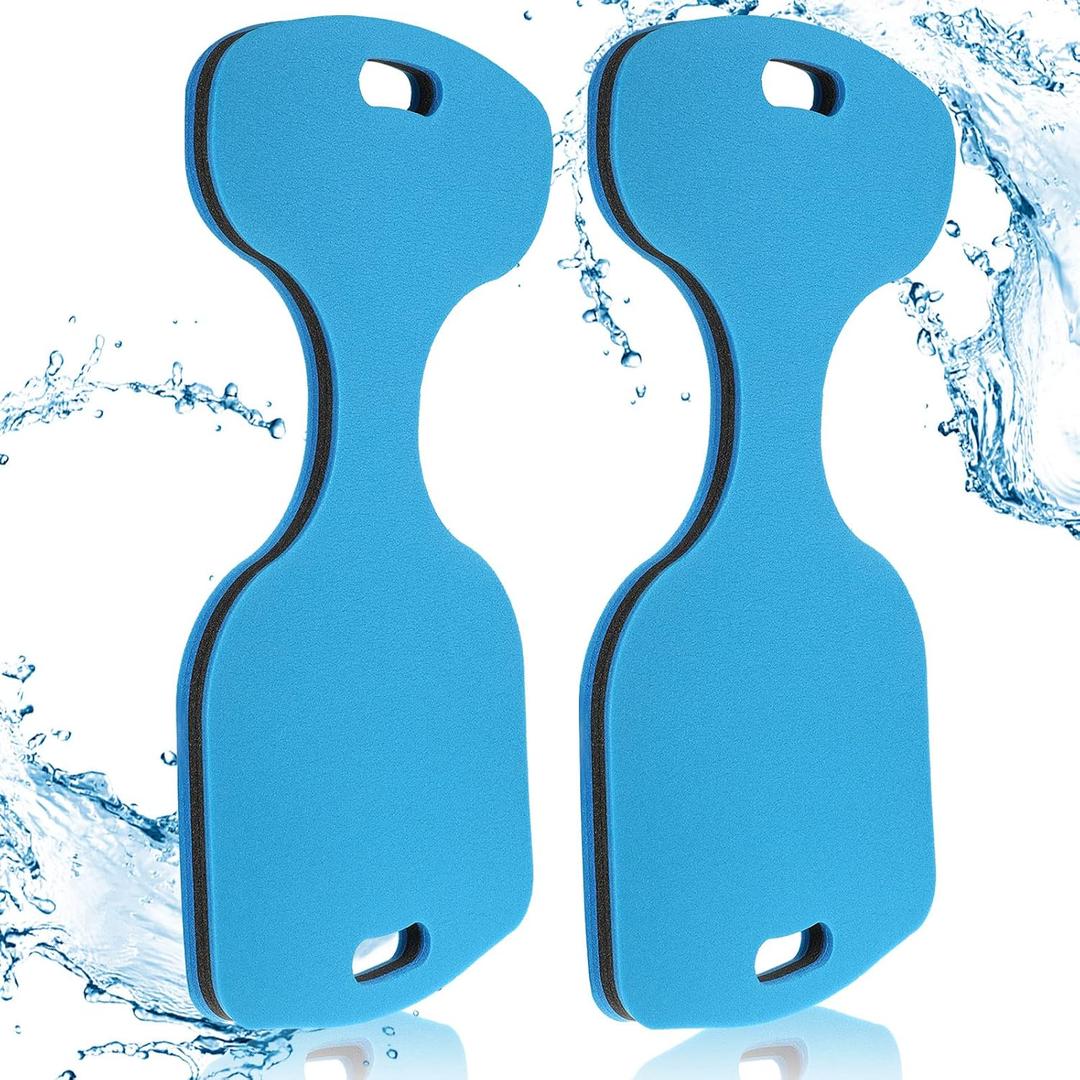 Outus 4 Pcs Water Saddle Float Adults Pool Float Soft Foam Whale Tail Seats Lake Chair Lakes Swimming Supplies (Blue Black), 31.5 inches x 15.75 inches x 1.38"