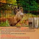 Deer Fence Netting,Plastic Mesh Fence 6.5x50ft,Reinforced Edges 55gsm Heavy Duty Animal Barrier,Ideal for Garden Netting,Against Bird,Temporary Fence,Fruit Plant Protection,Black