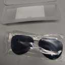 JM Retro Clip on Aviator Sunglasses, Polarized Flip up Over Prescription Glasses Men Women