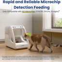PawsPik Automatic Microchip RFID Cat Feeder,16-Cup, ISO Microchip & PawsPik RFID Tag Compatible, App Control, Portion Control