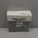 Temary 11 inch Cube Storage Bin 4 Pack Fabric Storage Cubes for Home, Fabric Storage Bin Storage Cube Bins with Leather Handles(White&Black)