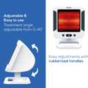 Beurer IL60 Infrared Heat Lamp for Red Light Therapy for Face, Body, Sinus & Skin, Pain Relief & Muscle Recovery, Adjustable Treatment Time, Protective Eyewear Included