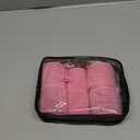 4 Sizes Self-Grip Hair Rollers Set for Long, Short Hair and Bangs - 50 Pcs with Clips (25mm, 36mm, 48mm, 60mm), Pink