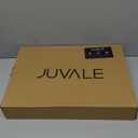 Juvale Bamboo Silverware Organizer for Drawer, Kitchen, 6 Slot Utensil Tray (Black, 17 x 11.75 x 1.75 In)