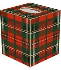 Plaid Tissue Box 3 Pack