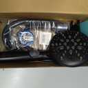Cobbe 9-Function Shower Head with Built-in Power Spray, 1.8 GPM Water Saving ON/OFF Toggle Switch, High Pressure Handheld Showerhead with 1-Click Pause Button, Brass Bracket & 6ft Hose, Black