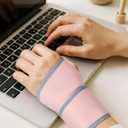 2 Pack Wrist Brace for Women, Adjustable Fits Both Right & Left Hands for Night Support Tendonitis Carpal Tunnel Arthritis Lifting Arthritis Tennis Sprained Typing Sports, Pink