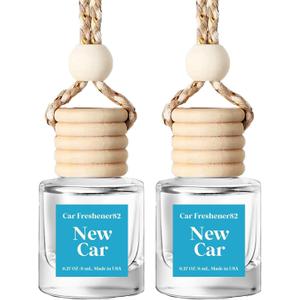 HoogaLife Car Air Freshener Diffuser 2 Pack Hanging Air Freshener - New Car Fragrance Oil Air Diffuser for Car, 45+ Days Long Lasting Fragrance Made in USA (N82)