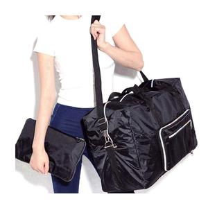 Large Foldable Travel Duffel Bag, Sports Tote Gym Bag For Women with Trolley Sleeve Weekender Overnight Carry On Checked Luggage Bag Hospital Bag Tote Shoulder Handbag Bag