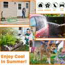 Garden Hose, 75ft Water Hose, Lightweight Outside Lawn Hose, Outdoor Hose for Yard Backyard, Collapsible & Car Wash 3/4" Connectors Manguera de Agua, Yarn Essential Lawn & Garden Watering Equipment