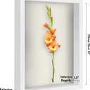Americanflat 12x16 Shadow Box Frame with Polished Plexiglass - Silhouette Collection - Large Shadow Box Display Case for Tabletop and Wall Display - White with Soft Felt Back