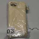 Cavor Compatible with iPhone 16e/17e Case with Card Holder, Wallet Case for Women, for iPhone 16e Phone Case with Strap, Crossbody Lanyard and Wristlet Zipper Pocket-Cream