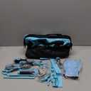 32-Piece Kids Real Tool Set, Blue Kids Size with 12 Storage Bag, Safety Certified Children Learning Hand Tools for Boys and Girls Age 6+, DIY, Construction, Woodwork, Christmas Birthday Gift