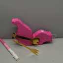 Threan Pink Flamingo Piata Tropical Party Supplies Small Hawaiian Flamingo Piata with Blindfold Stick for Pool Luau Hawaii Summer Theme Birthday Party Decorations, 16.1 x 11.8 x 3.1 Inch