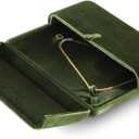 Necklace Gift Box for Women, Resilient Velvet Large Necklace Display Case