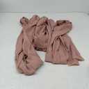 VACVELT Wedding Arch Draping Fabric Dusty Rose Chiffon, 1 Panel Sheer Drapes 30 Inch x 20ft Chiffon Backdrop Curtain Decor, Outdoor Sheer Drapery for Ceremony Party Ceiling