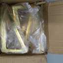 6 Inch Gold Metal Furniture Legs Set of 4, Heavy Duty Sofa/Cabinet/Table Feet, Golden Couch Feet Replacement