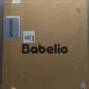 Babelio Baby Gate for Stairs, Kitchen & Doorways, No Bottom Bar| One-Handed Operation| Auto-Close| Hardware Mount (Drill Needed) Safety Dog/Pet Gate (Black - B17, 26-43" W, 28" H)