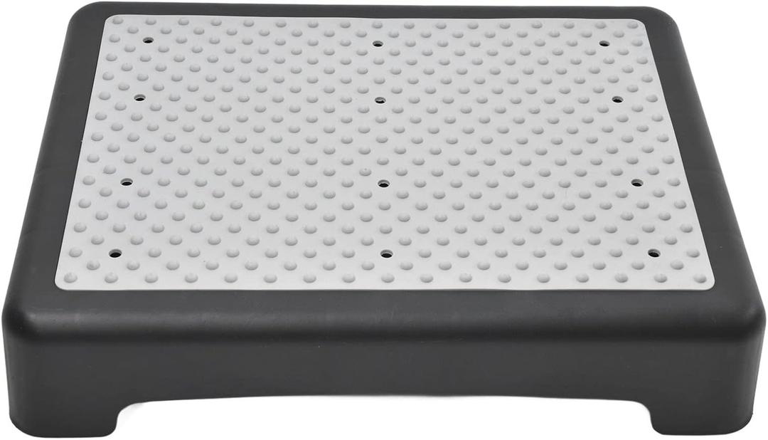 Step Stool for Seniors and Adults, Anti Slip Large Half Step Riser Step Stool, StackableHalf Step, Indoor Outdoor Step Up Exercise
