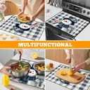 Stove Cover for Electric Stove: 28''20'' Foldable Top Protector Cover Anti-Slip Coating Expands Usable Space, Suitable for Kitchen (AAI-JC0154)