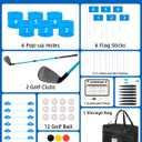 Golf Game with 2 Upgraded Clubs,Practice Golf Games with 6 Buckets, Gift Golf Outdoor for Family and Adults,Holes Outdoor Game for Lawn,Yard
