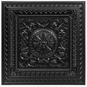 Art3d Drop Ceiling Tiles, Glue up Ceiling Tiles, 2'x2' Plastic Sheet in Antique Copper (12-Pack, 48 Sq.ft)
