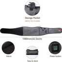CordlessHeated Back Belt Heating Pad for Lower Back Pain ReliefWaist Wrap with 3 Heat Levels, Battery Not Included