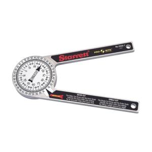 Starrett ProSite Miter Protractor Angle Finder with Two Laser Engraved Scales - Ideal for Carpenters, Plumbers, and DIY Home Improvement - 7" Narrow Aluminum - 505A-7