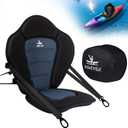 1.97" Extra Thick Kayak Seat, High Back Support Padded Kayak Seats, Universal Paddle Board Seat for SUP with Upgraded Alloy Clips, Heavy Duty Seat for Canoe, Fishing, Sit on Top