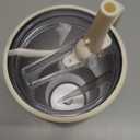 HydroJug Traveler - 40 oz Water Bottle with Handle & Flip Straw - Fits in Cup Holder, Leak Resistant Tumbler-Reusable Insulated Stainless Steel & Rubber Base - Gifts for Women & Men, Cream