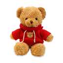 AUCOOMA Teddy Bear Stuffed Animal Cute Red Hoodie Bear Plush Toys Gifts for Kids 11.8 Inches